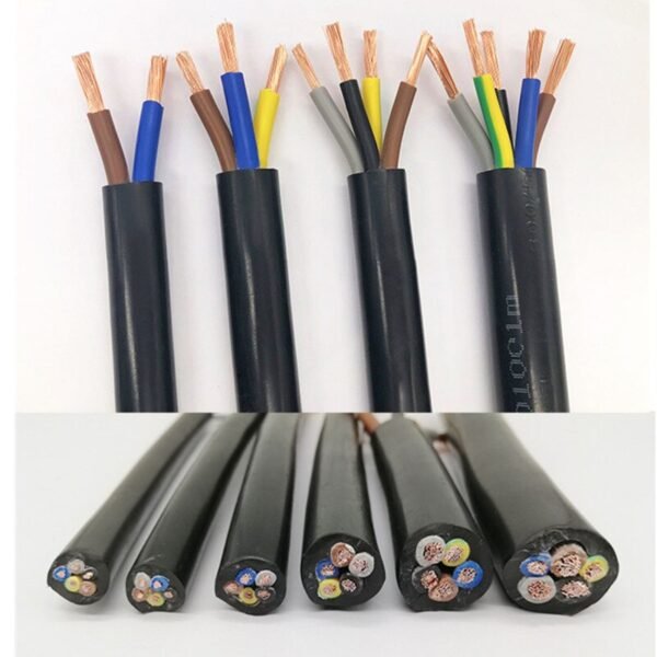 5 metri 4 miezuri 18AWG 17AWG 15AWG 13AWG 11AWG 9AWG Cablu de cupru Sârmă Conductor Cablu electric PVC Sârmă moale Sârmă învelită Sârmă de alimentare - imagine 5